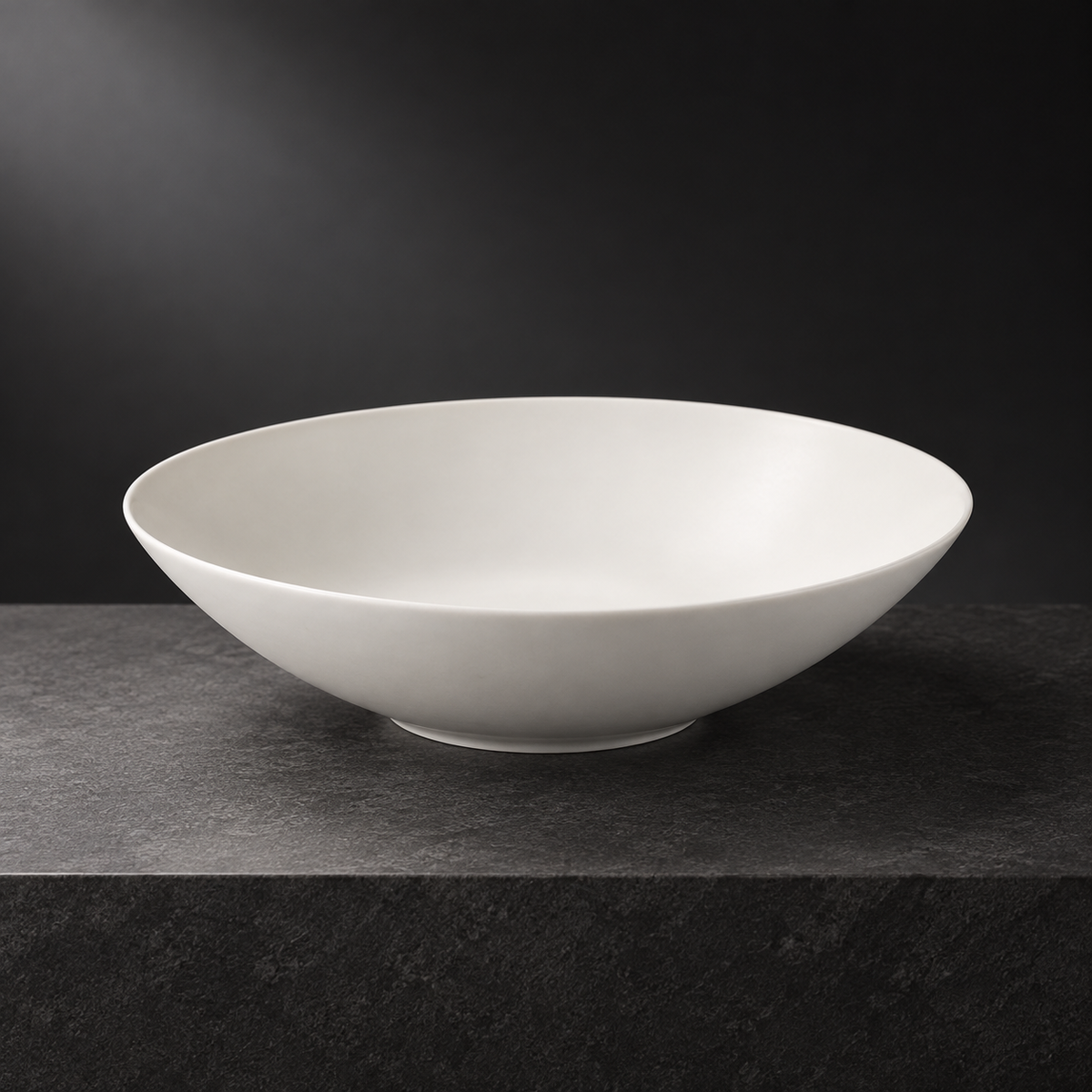 Everyday Bowl — handcrafted matte white ceramic tableware