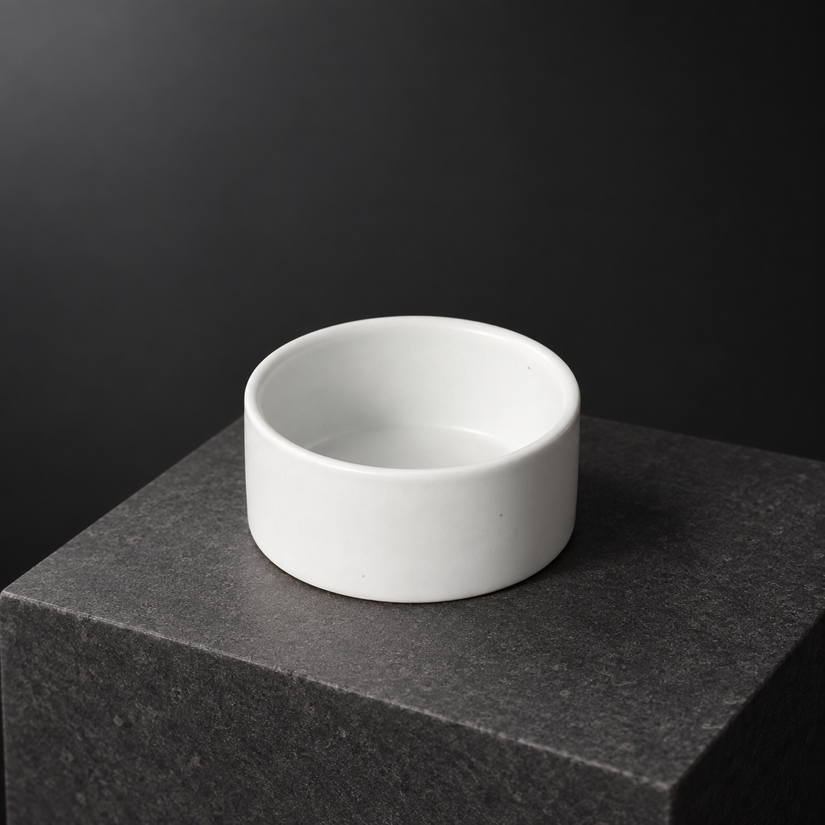 Sauce Bowl — handcrafted matte white ceramic tableware